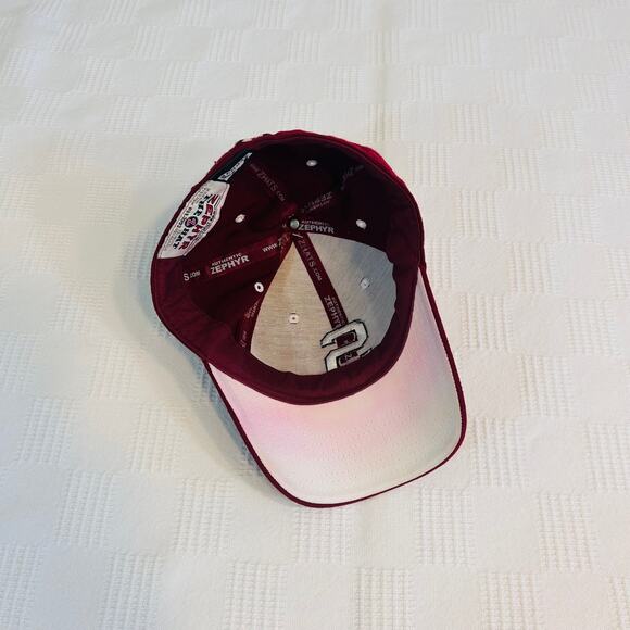Stanford Cardinal Fitted Hat 7 1/4 Zephyr WoolAcrylic Blend Slight Bleed on Bill - Picture 6 of 9